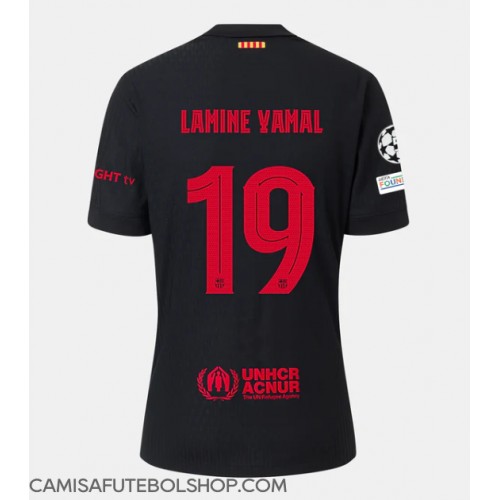 Camisa de time de futebol Barcelona Lamine Yamal #19 Replicas 2º Equipamento 2024-25 Manga Curta